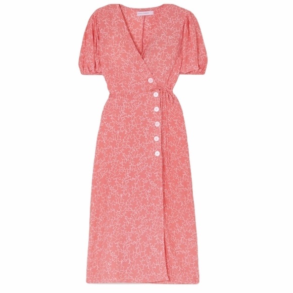 NWT Faithful The Brand Fran Midi Dress in Maurie Floral Print,V-Neck,Sz 4(S) - Picture 3 of 16